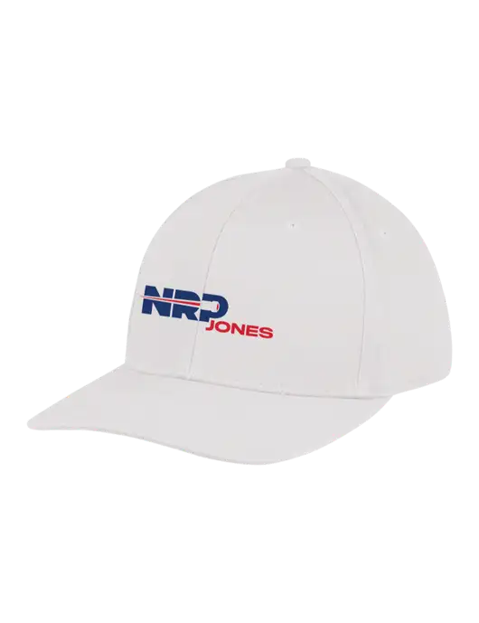 Premium Modern Structured Twill White Snapback Cap w/NRP Jones Logo