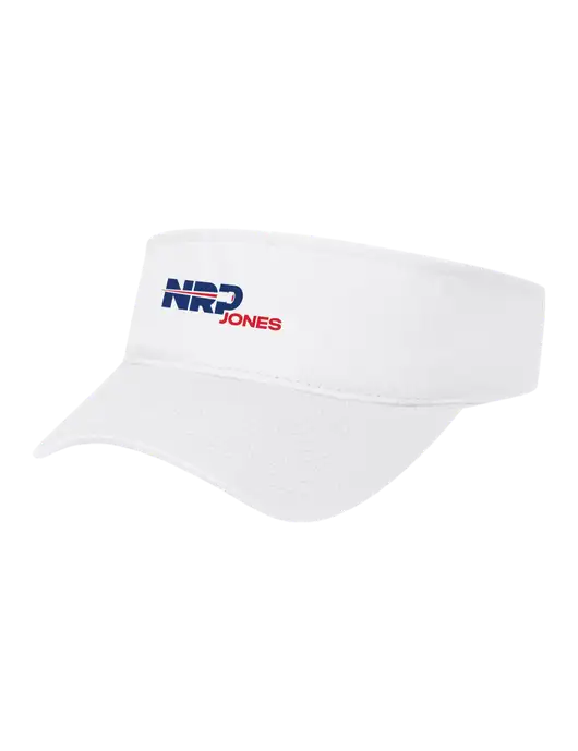 White Cap Visor w/NRP Jones Logo
