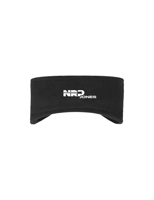 Black Stretch Fleece Headband w/NRP Jones Logo