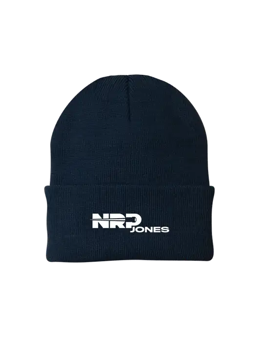Navy Knit Cap w/NRP Jones Logo