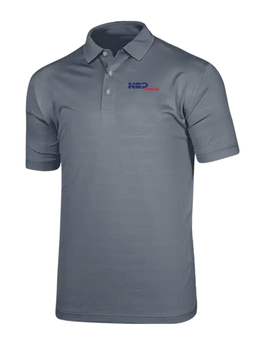 Callaway Vibrant Light Grey Ventilated Polo w/NRP Jones Logo