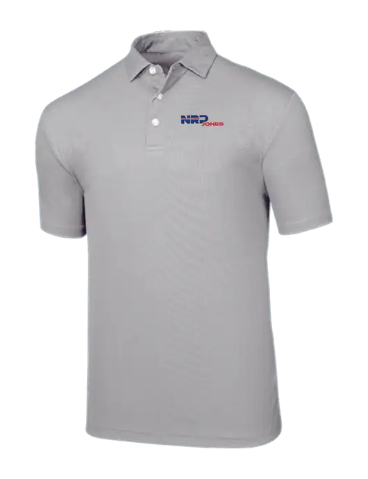 Callaway Birdseye Light Grey Polo w/NRP Jones Logo