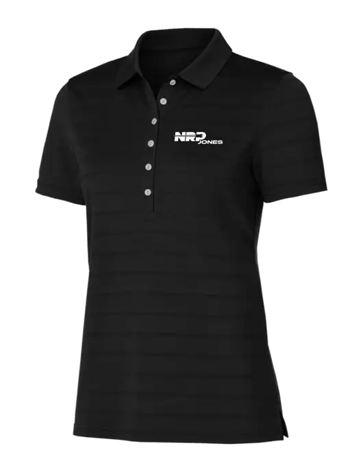 Callaway Womens Black Ventilated Polo w/NRP Jones Logo