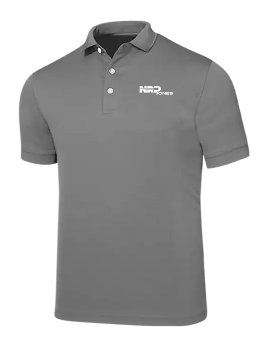 Callaway Ottoman Medium Grey Polo w/NRP Jones Logo