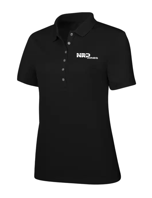 Callaway Womens Ottoman Black Polo w/NRP Jones Logo