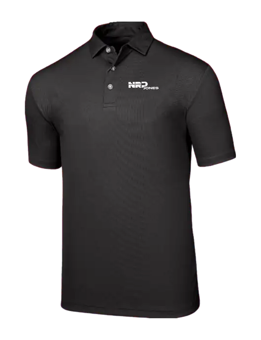 Callaway Birdseye Black Polo w/NRP Jones Logo