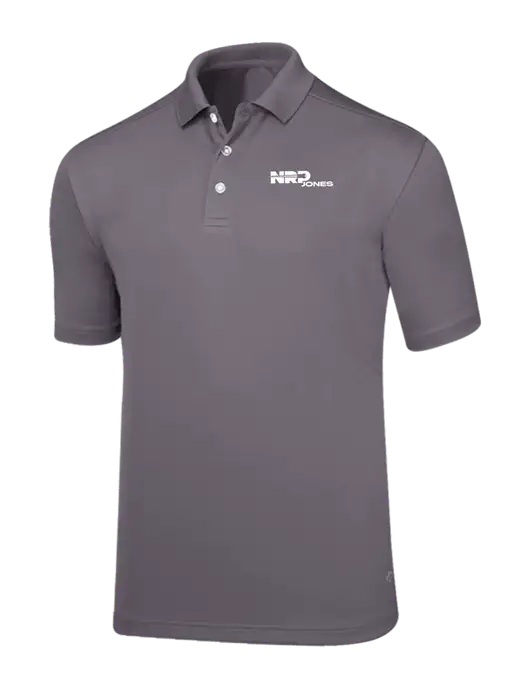 Callaway Core Medium Grey Performance Polo w/NRP Jones Logo