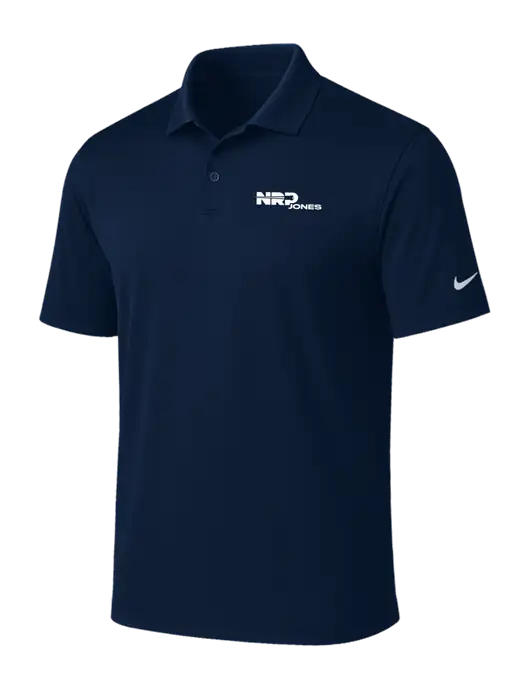 NIKE Navy Victory Solid Polo w/NRP Jones Logo