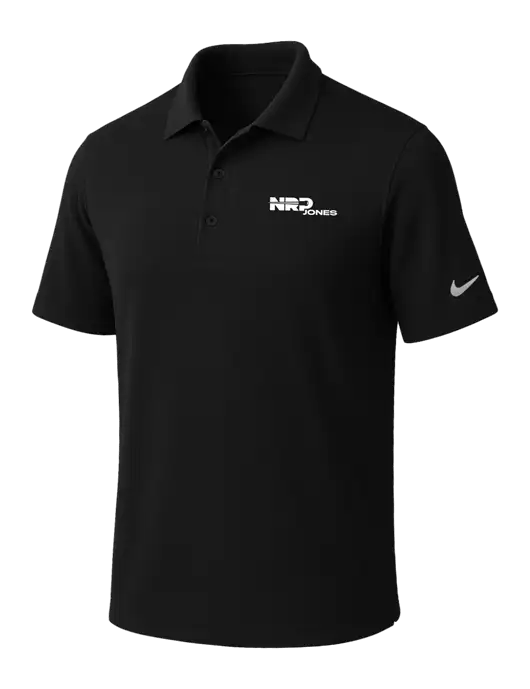 NIKE Black Dri-Fit Micro Pique Polo w/NRP Jones Logo