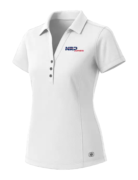 OGIO Womens White ONYX Polo w/NRP Jones Logo