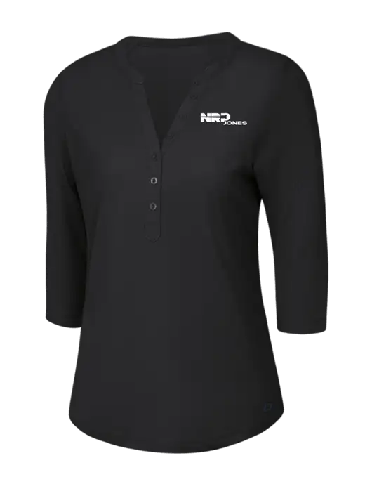 OGIO Blacktop Jewel Henley w/NRP Jones Logo