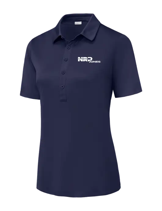 True Navy Womens Posi-UV Pro Polo w/NRP Jones Logo