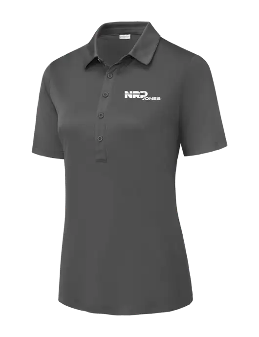 Dark Smoke Grey Womens Posi-UV Pro Polo w/NRP Jones Logo