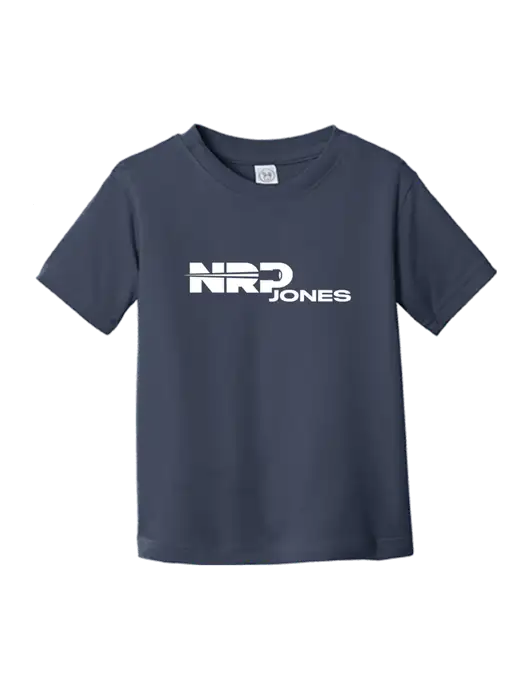 Rabbit Skins Navy Toddler Fine Jersey Tee w/NRP Jones Logo