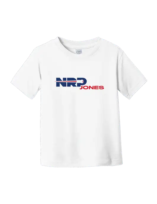 Rabbit Skins White Toddler Fine Jersey Tee w/NRP Jones Logo
