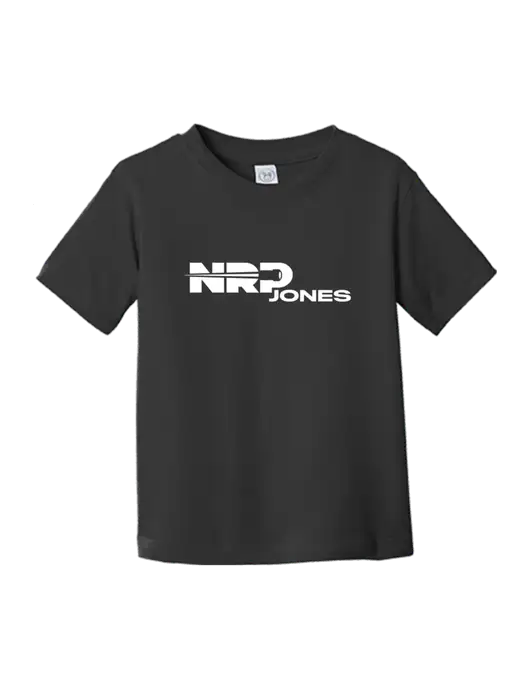 Rabbit Skins Black Toddler Fine Jersey Tee w/NRP Jones Logo