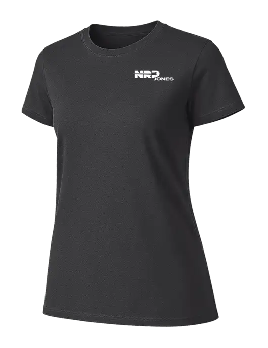 Womens Ring Spun Charcoal 4.5 oz T-Shirt w/NRP Jones Logo