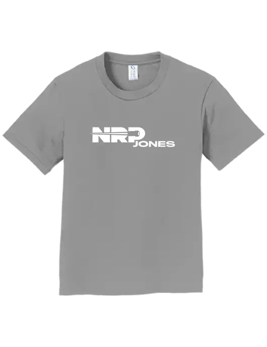 Youth Ring Spun Medium Grey 4.5 oz T-Shirt w/NRP Jones Logo