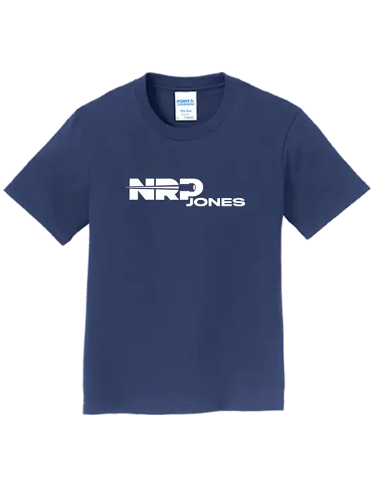 Youth Ring Spun Navy 4.5 oz T-Shirt w/NRP Jones Logo
