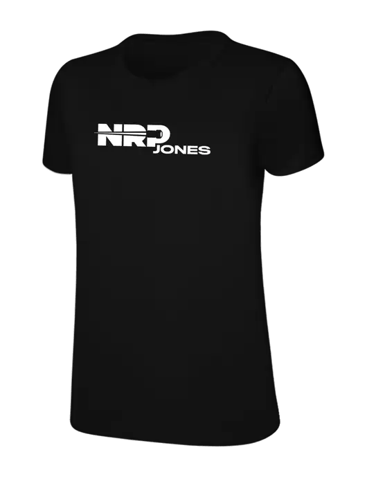 Womens Ring Spun Jet Black 4.5 oz T-Shirt w/NRP Jones Logo