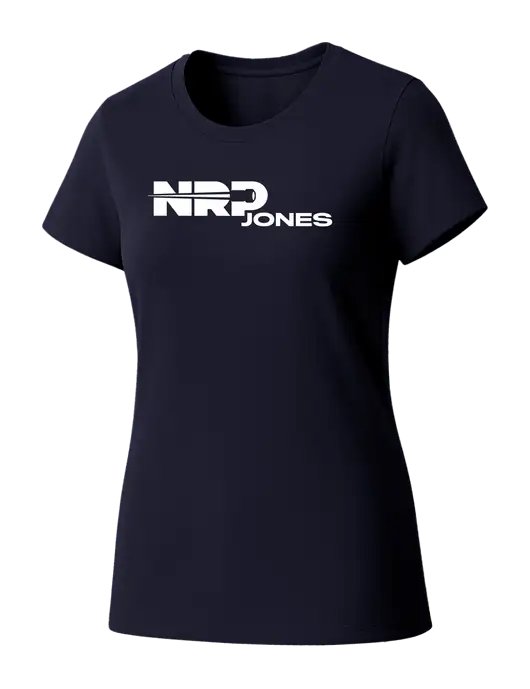 Womens Seriously Soft New Navy T-Shirt w/NRP Jones Logo