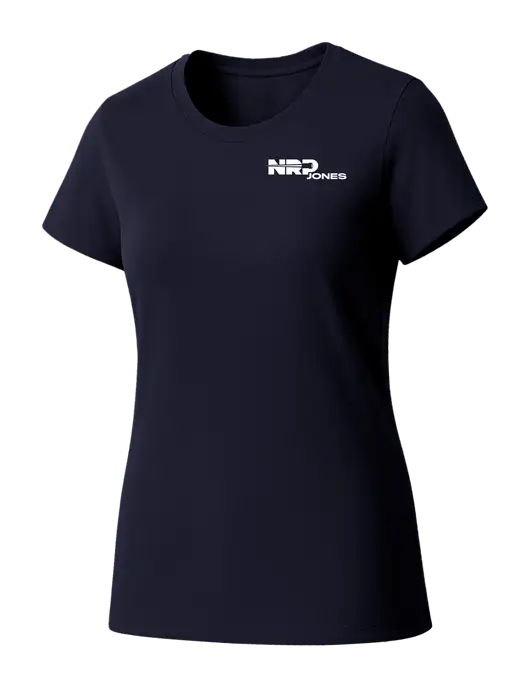 Womens Seriously Soft New Navy T-Shirt w/NRP Jones Logo