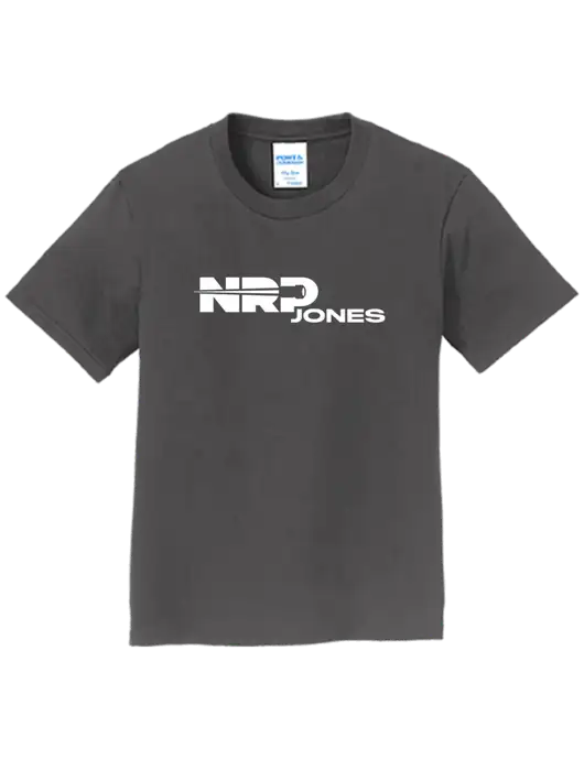 Youth Ring Spun Charcoal 4.5 oz T-Shirt w/NRP Jones Logo