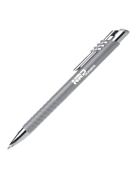 Schirhart Grey Pen - Black Ink w/NRP Jones Logo