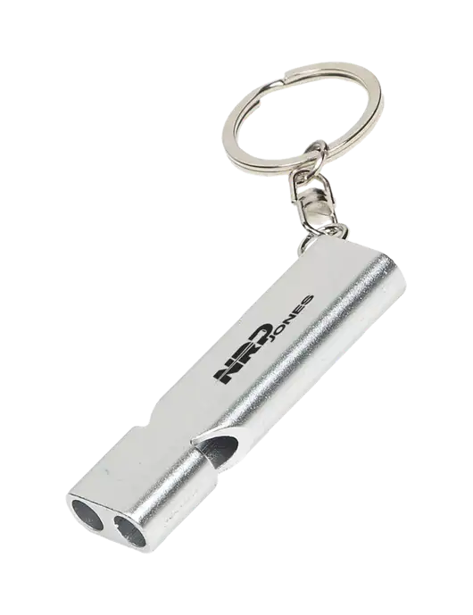 Quick Alert Silver Safety Whistle w/NRP Jones Logo