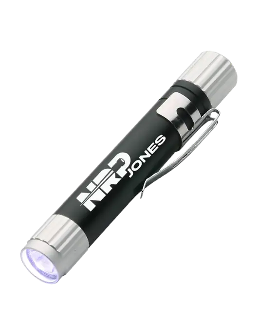 Black Aluminum LED Penlight w/NRP Jones Logo