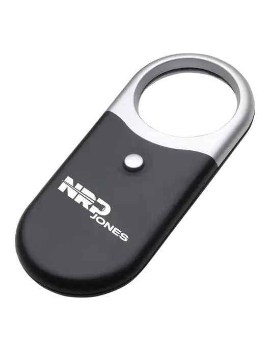 Compact Black Magnifier Light w/NRP Jones Logo