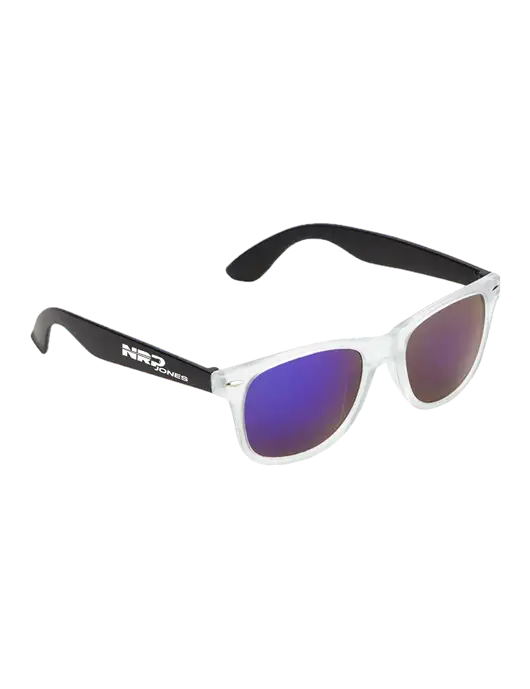 Key West Black Mirrored Sunglasses w/NRP Jones Logo