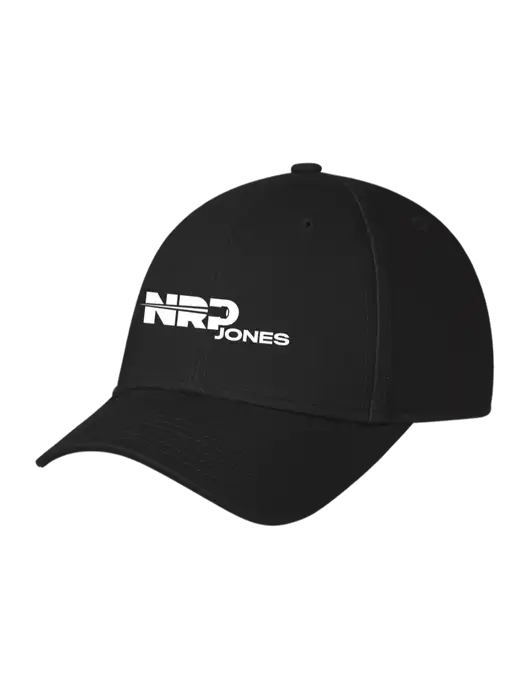 Black Structured Cap Hook & Loop w/NRP Jones Logo