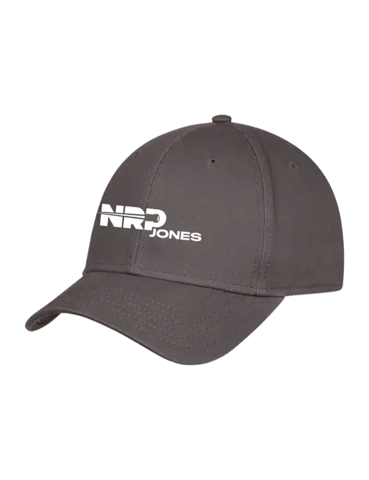 Charcoal Structured Cap Hook & Loop w/NRP Jones Logo