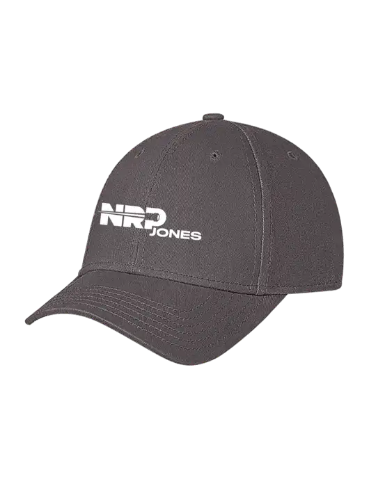 Medium Dark Grey Structured Soft Snap Closure Hook & Loop Cap w/NRP Jones Logo