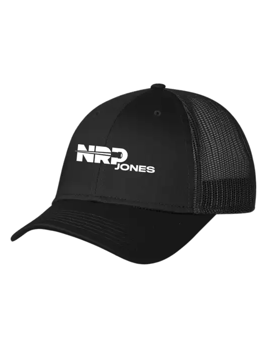 Black Mesh Trucker Cap Snap Back w/NRP Jones Logo