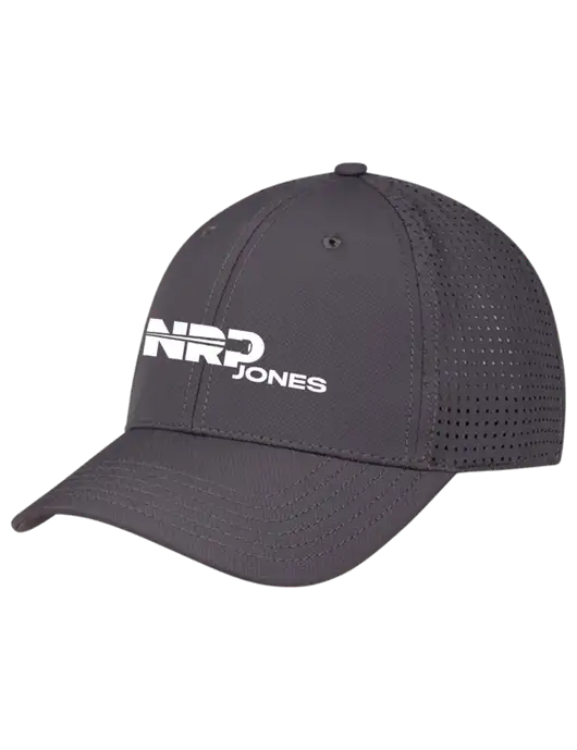 Charcoal Performance Stretchable Cap Hook & Loop w/NRP Jones Logo