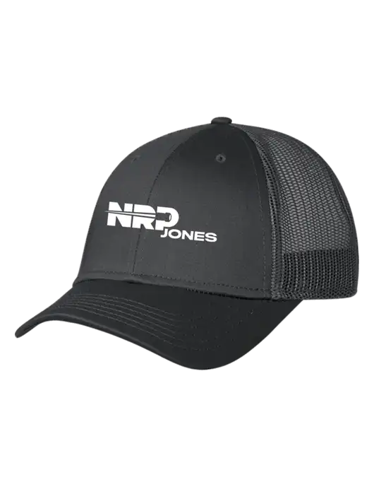 Charcoal Mesh Trucker Cap Snap Back w/NRP Jones Logo
