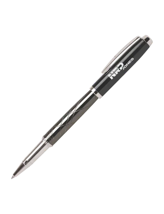 Modernist Black Rollerball Pen - Black Ink w/NRP Jones Logo