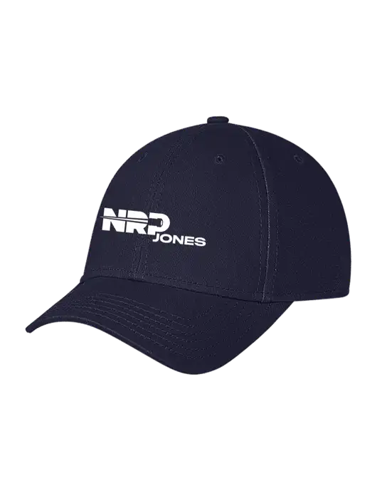 Navy Structured Soft Snap Closure Hook & Loop Cap w/NRP Jones Logo