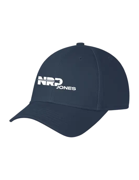 Navy Structured Cap Hook & Loop w/NRP Jones Logo