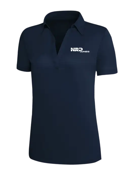 Navy Silk Touch Womens Performance Polo w/NRP Jones Logo