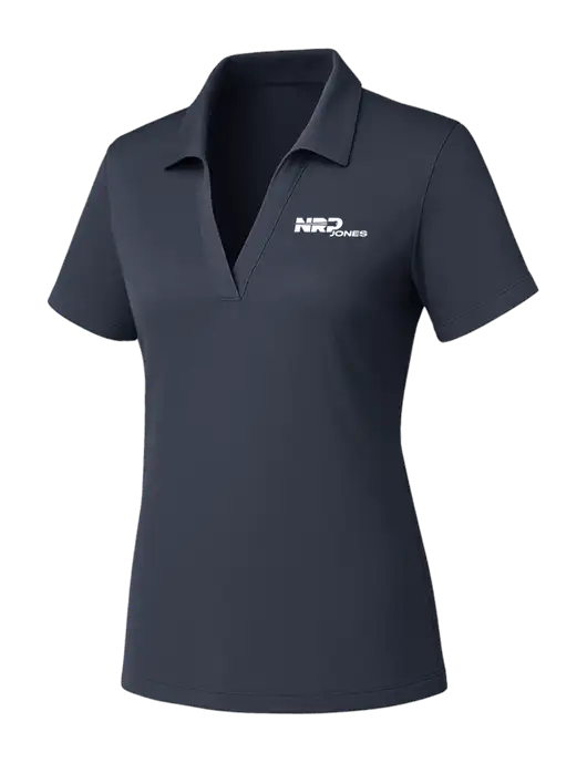 Womens Dark Grey PosiCharge RacerMesh Polo w/NRP Jones Logo