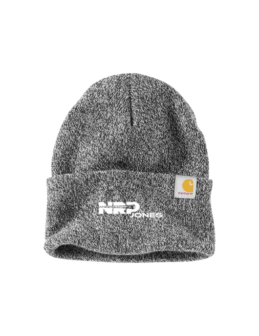 Carhartt Medium Grey Heather Watch Cap 2.0 w/NRP Jones Logo