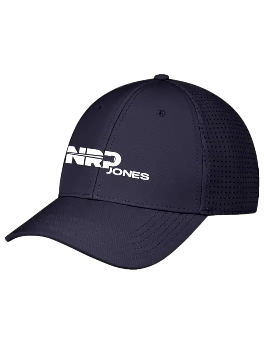 Navy Performance Stretchable Cap Hook & Loop w/NRP Jones Logo