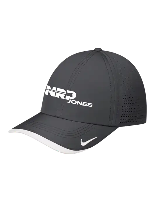 Nike Dark Grey/White Dri-FIT Perforated Performance Cap w/NRP Jones Logo