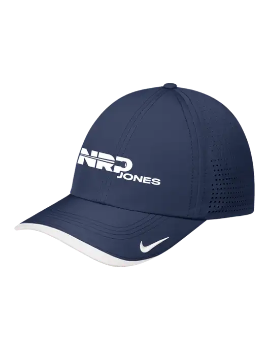 Nike Navy/White Dri-FIT Perforated Performance Cap w/NRP Jones Logo