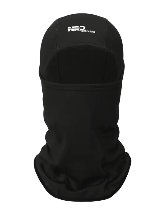 Black CornerStone Smooth Fleece Face Mask w/NRP Jones Logo
