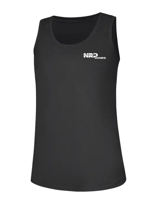 Womens Black Frost Perfect Tri Racerback Tank w/NRP Jones Logo