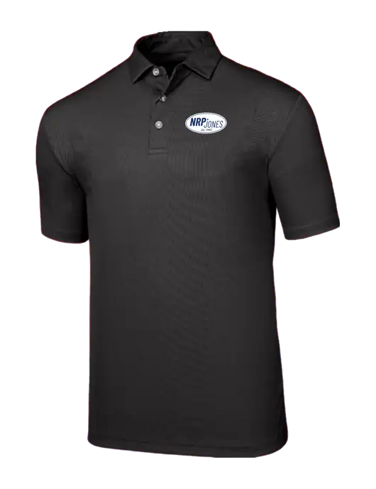 Callaway Birdseye Black Polo w/NRP Jones Retro Logo